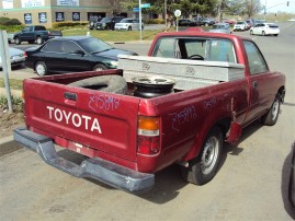 1995 TOYOTA PICK UP, 2.4L 5SPEED 2WD, COLOR RED, STK Z15892